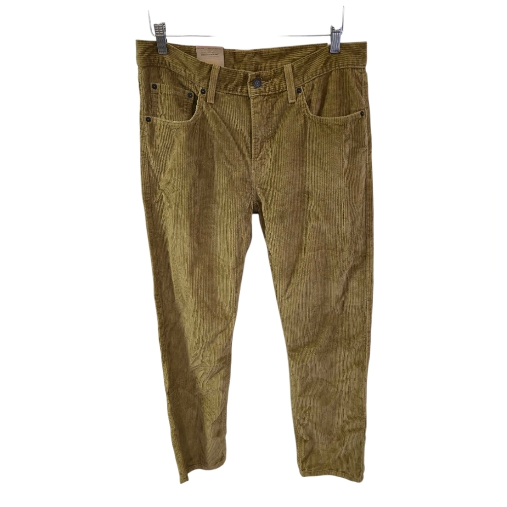 NWT Levi's Original Style Corduroy Pants Brown Zip Fly Size 31 X 30